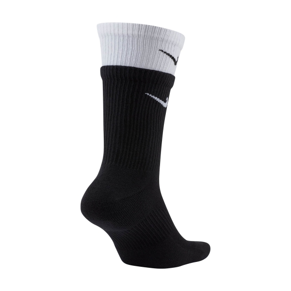 Nike Everyday Plus Cushioned Calcetines - Black/White