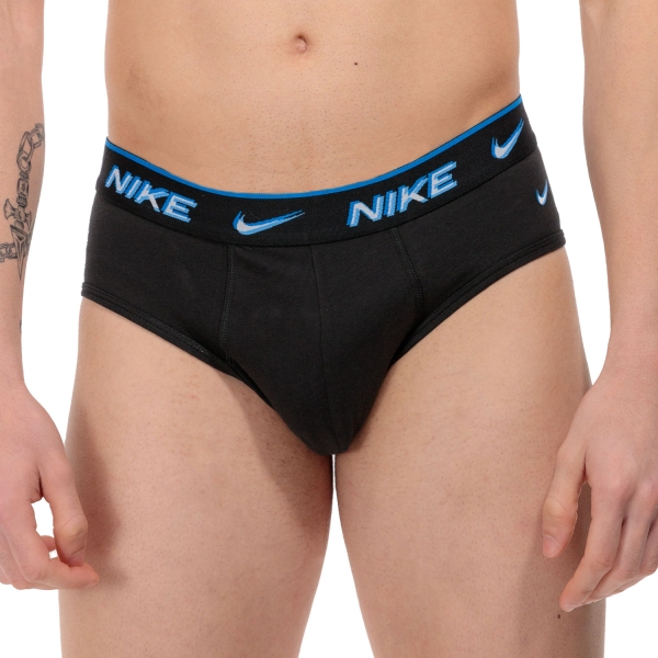 Men's Briefs and Boxers Underwear Nike Graphic x 3 Briefs  Black/Trasparency Wb 0000KE1006BAV
