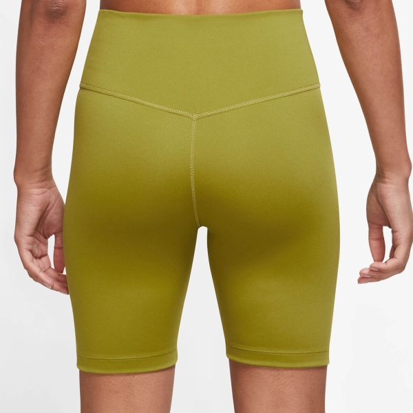 Nike One Mid Rise 7in Shorts - Moss/White