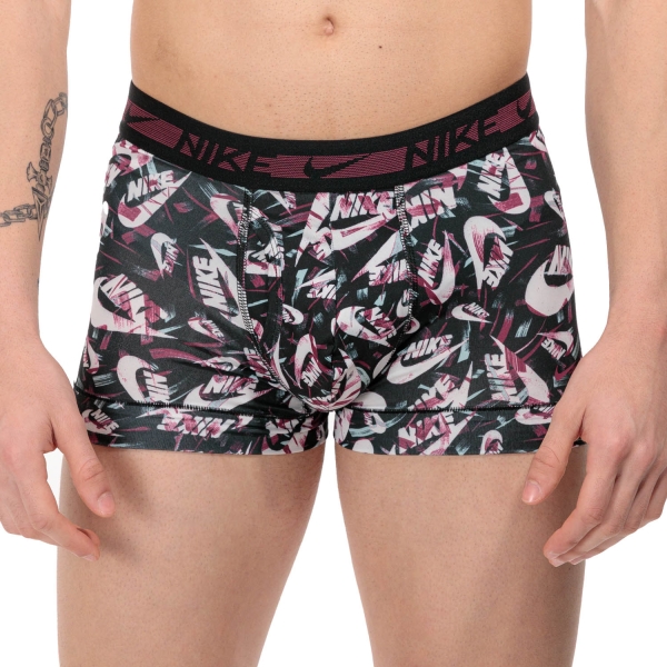 Slip e Boxer Intimi Uomo Nike Trunk x 3 Boxer  Rosewood/Ocean Bliss/Brushed L 000PKE1152AMH