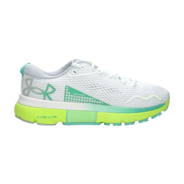 Women's Neutral Running Shoes Under Armour HOVR Infinite 5  White/Lime Surge 30265500101