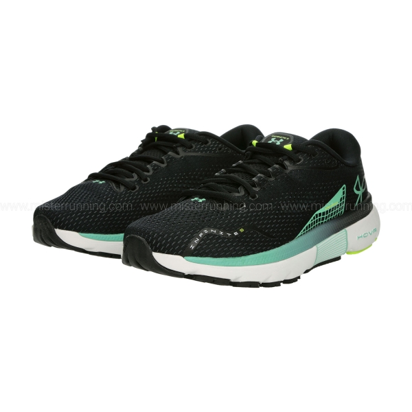 Under Armour HOVR Infinite 5 - Black/White/Green Breeze