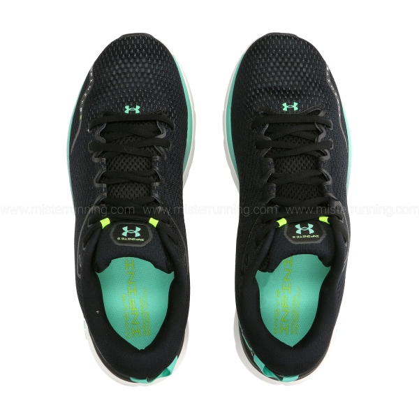 Under Armour HOVR Infinite 5 - Black/White/Green Breeze