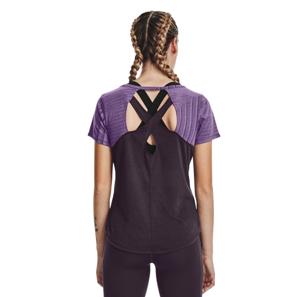 Under Armour Streaker Deco Diamond Camiseta - Retro Purple/Reflective