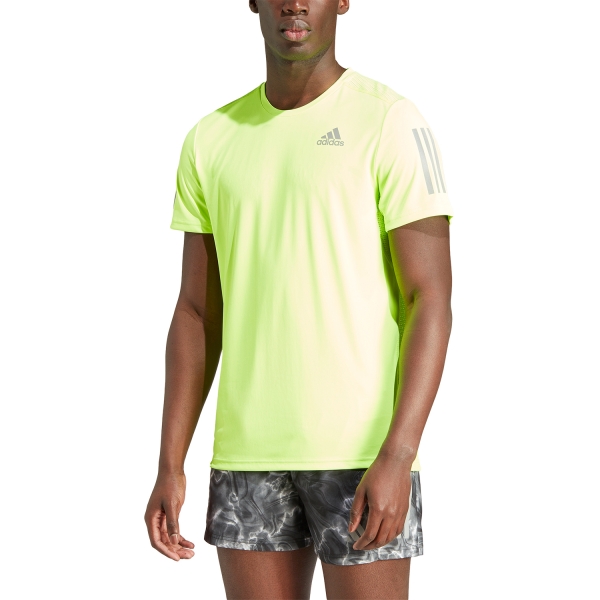Men's Running T-Shirt adidas adidas Own The Run TShirt  Lucid Lemon  Lucid Lemon 