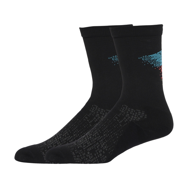 Running Socks Asics Asics Cushioned Road Plus Socks  Multi/Performance Black/Aquarium  Multi/Performance Black/Aquarium 