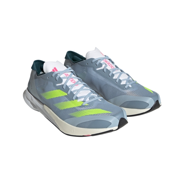 adidas adizero Adios 8 - Wonder Blue/Lucid Lemon/Lucid Pink