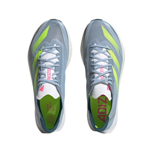 adidas adizero Adios 8 - Wonder Blue/Lucid Lemon/Lucid Pink