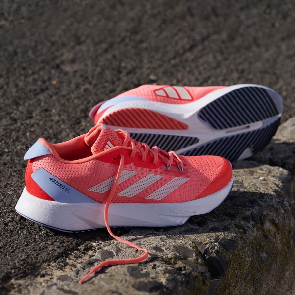 adidas adizero SL - Coral Fusion/White Tint/Solar Red