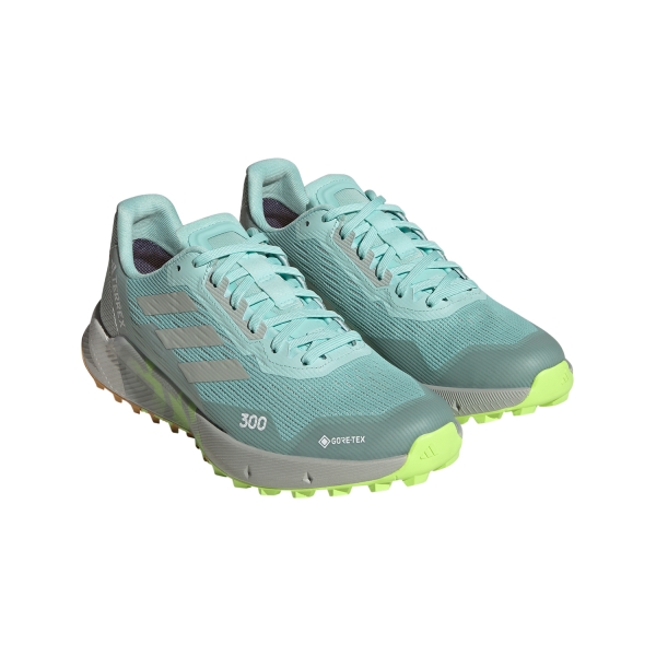 adidas Terrex Agravic Flow 2 GTX - Semi Flash Aqua/Wonder Silver/Lucid Lemon