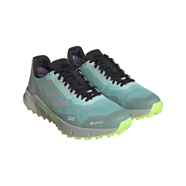 adidas Terrex Agravic Flow 2 GTX - Semi Flash Aqua/Wonder Silver/Lucid Lemon