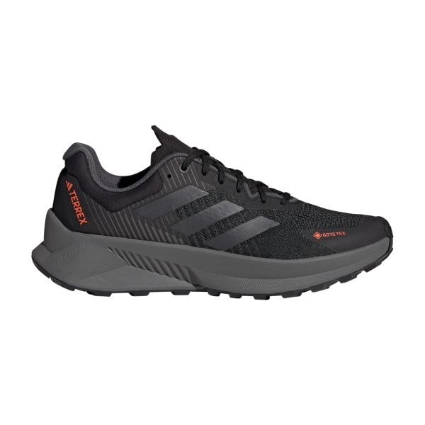 Men's Trail Running Shoes adidas Terrex Soulstride Flow GTX  Core Black/Grey Six/Impact Orange ID6714
