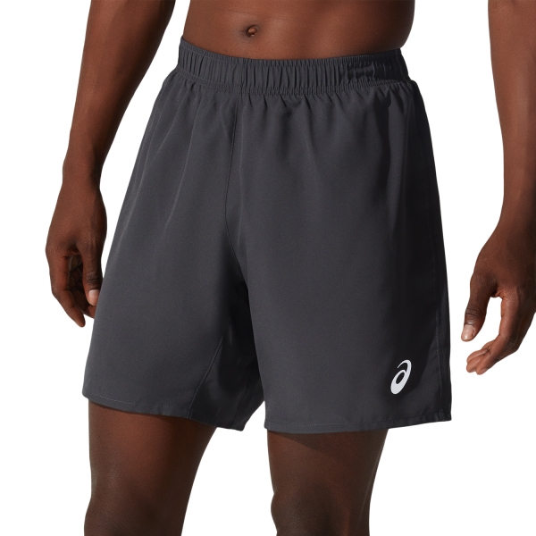 Men's Running Shorts Asics Asics Core 2 in 1 7in Shorts  Graphite Grey  Graphite Grey 