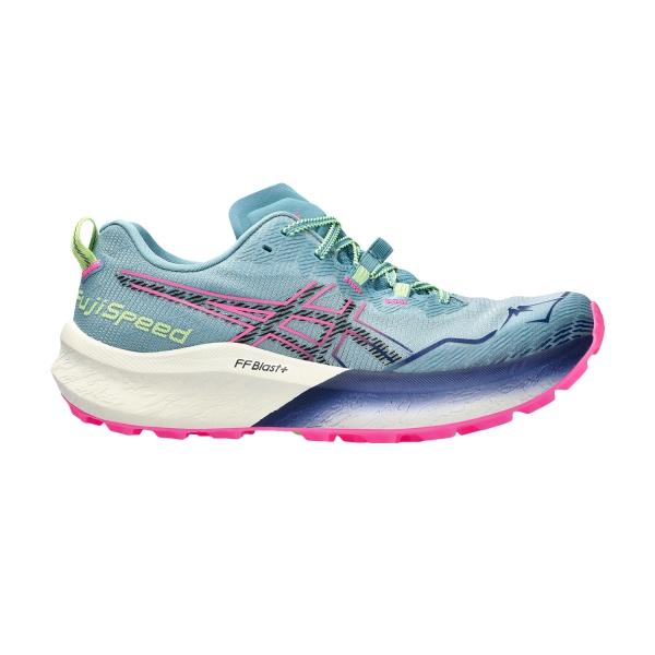 Scarpe Trail Running Donna Asics Asics Fuji Speed 2  Gris Blue/Black  Gris Blue/Black 