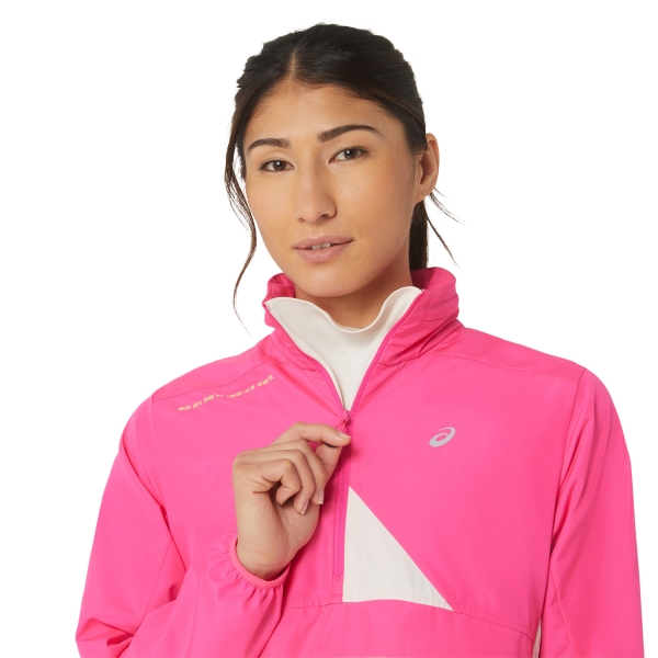 Asics Fujitrail Jacket - Pink Glo/Birch