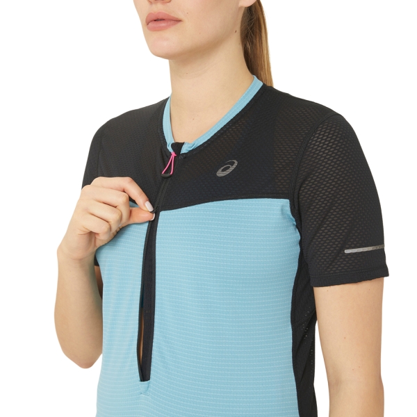 Asics Fujitrail Logo T-Shirt - Performance Black/Gris Blue