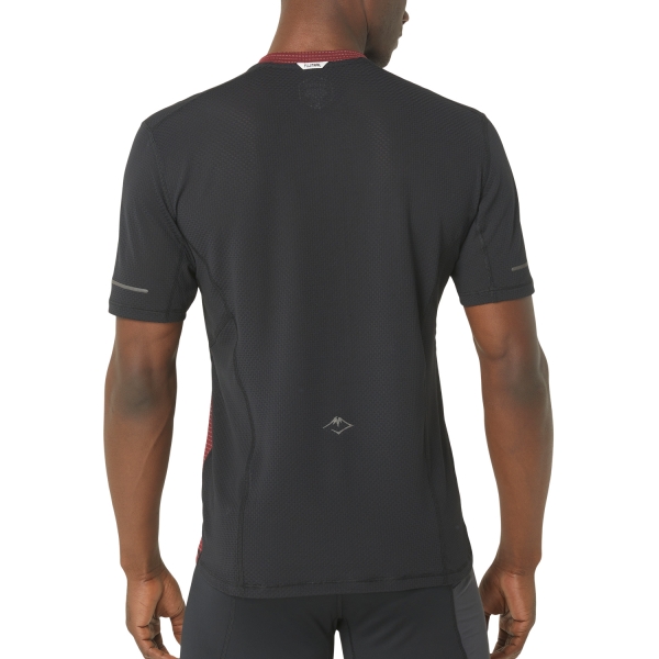 Asics Fujitrail T-Shirt - Antique Red/Performance Black