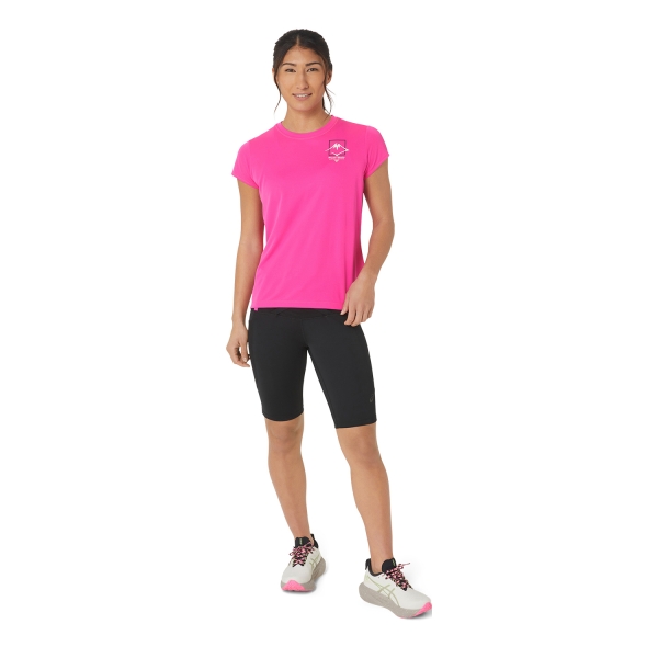 Asics Fujitrail Camiseta - Pink Glo