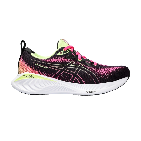 Women's Neutral Running Shoes Asics Asics Gel Cumulus 25  Black/Hot Pink  Black/Hot Pink 