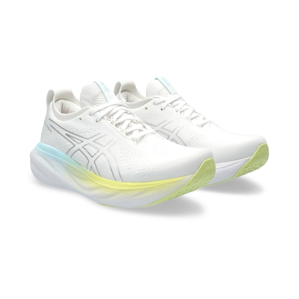 Asics Gel Nimbus 25 Zapatillas de Running Mujer - White/Silver