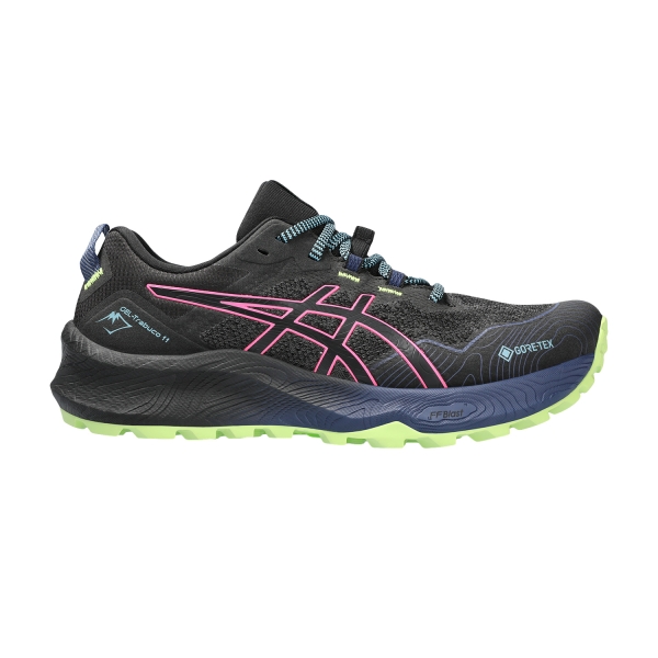 Women's Trail Running Shoes Asics Asics Gel Trabuco 11 GTX  Black/Hot Pink  Black/Hot Pink 