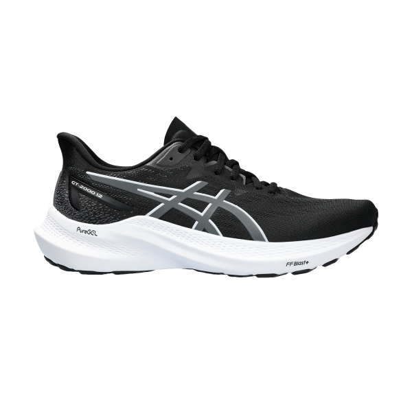 Woman's Structured Running Shoes Asics GT 2000 12  Black/Carrier Grey 1012B506002