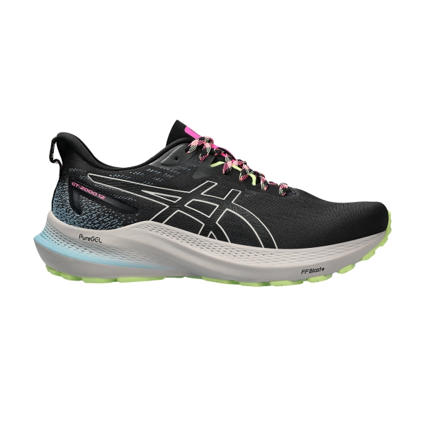 Woman's Structured Running Shoes Asics GT 2000 12 TR  Nature Bathing/Lime Green 1012B587200