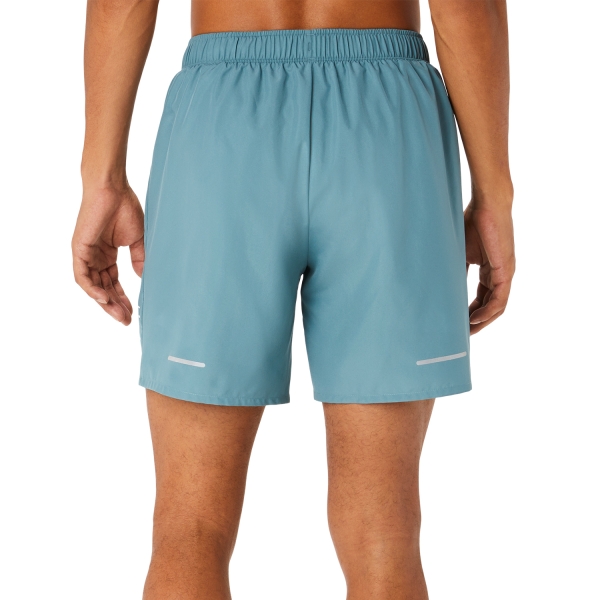 Asics Icon 7in Shorts - Foggy Teal/Brilliant White