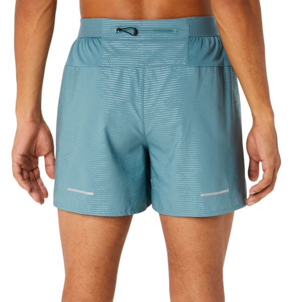 Asics Lite Show 2 in 1 5in Pantaloncini - Foggy Teal/Ocean Haze
