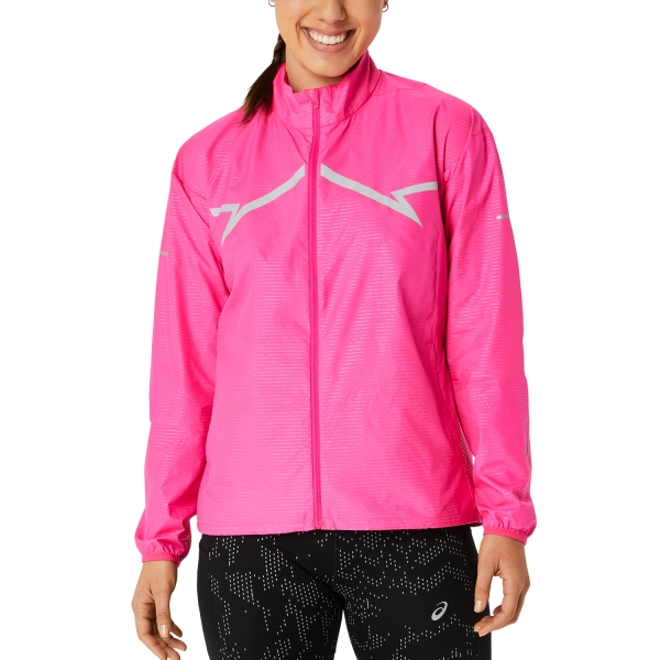Women's Running Jacket Asics Asics Lite Show Jacket  Pink Glo  Pink Glo 