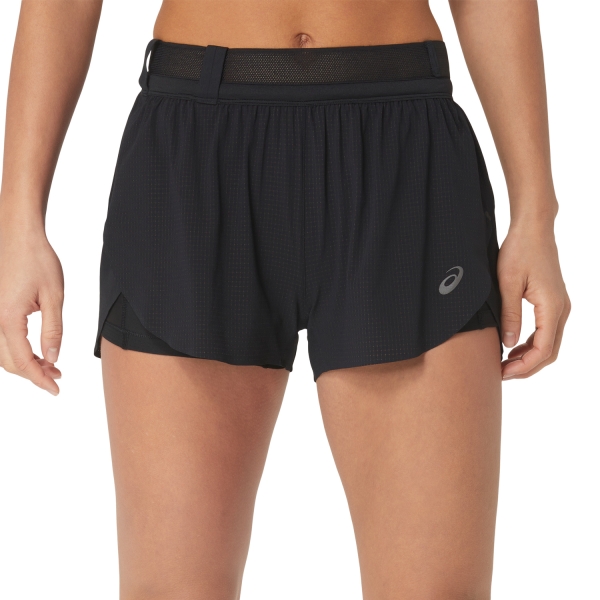 Pantalones cortos Running Mujer Asics Metarun 3in Shorts  Performance Black 2012C858001