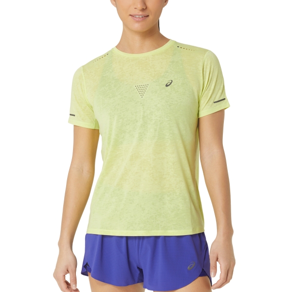 Women's Running T-Shirts Asics Asics Metarun Pattern TShirt  Glow Yellow  Glow Yellow 
