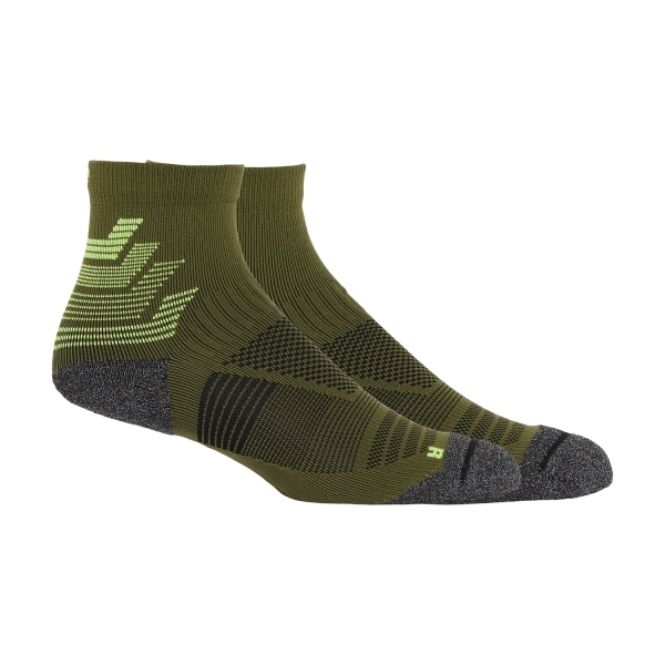 Asics Cushioned Racing Socks - Cactus/Glow Yellow