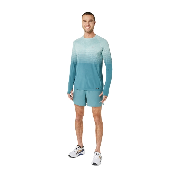 Asics Seamless Men's Running Shirt - Ocean Haze/Foggy Teal