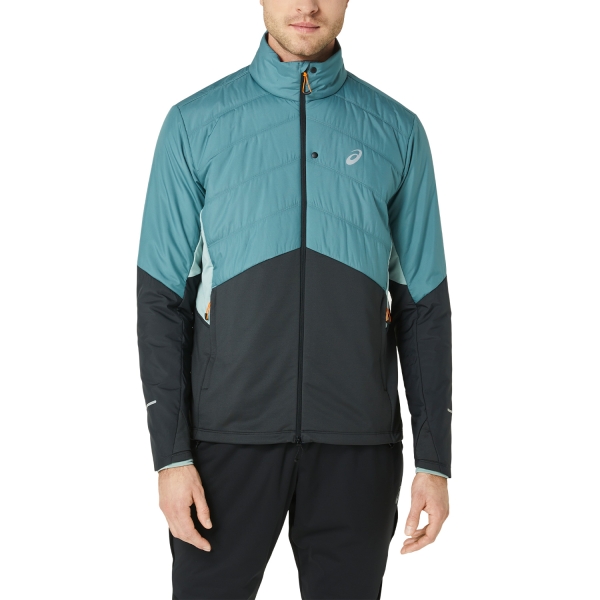 Men's Running Jacket Asics Asics Winter Jacket  Foggy Teal/Graphite Grey  Foggy Teal/Graphite Grey 