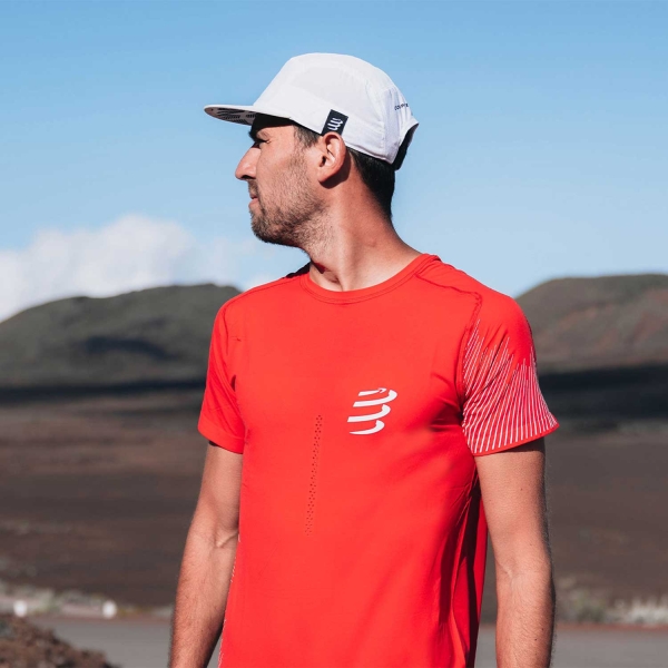 Compressport Performance Maglietta - High Risk Red/White