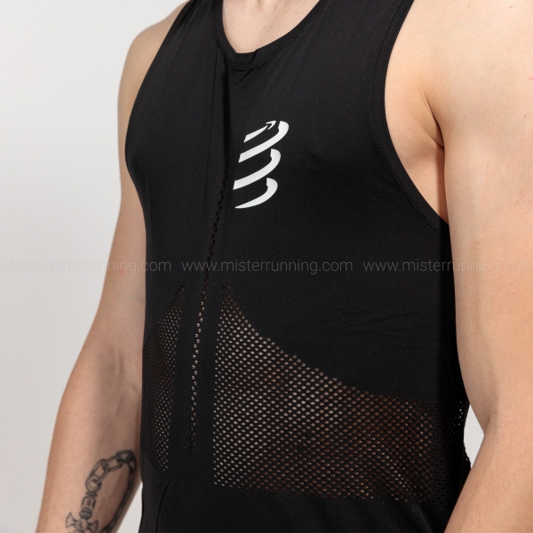 Compressport Pro Racing Canotta - Black/High Risk Red