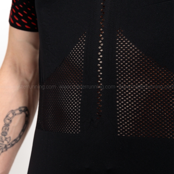 Compressport Racing Maglietta - Black/High Risk Red