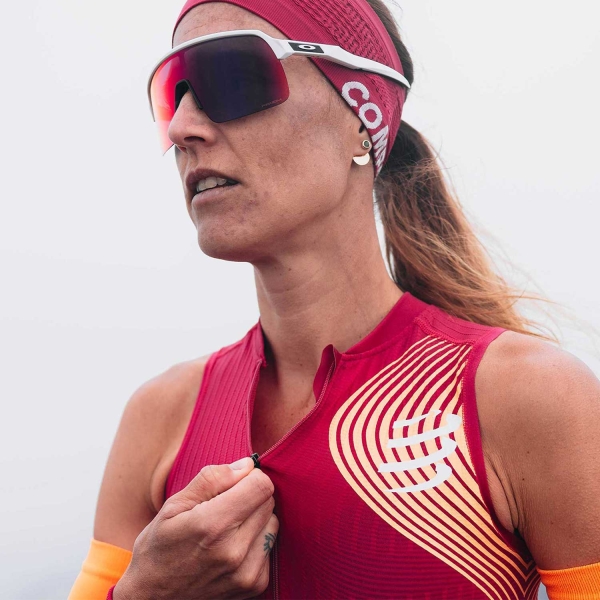 Compressport Trail Postural Canotta - Persian Red/Blazing Orange