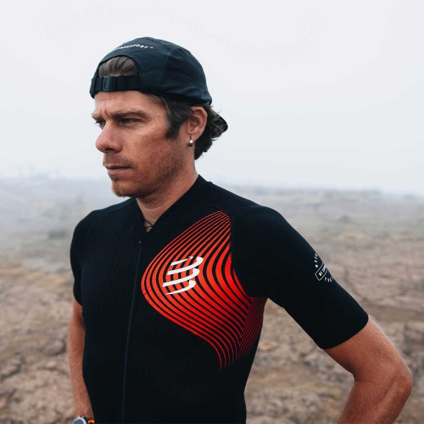 Compressport Trail Postural Maglietta - Black/Red