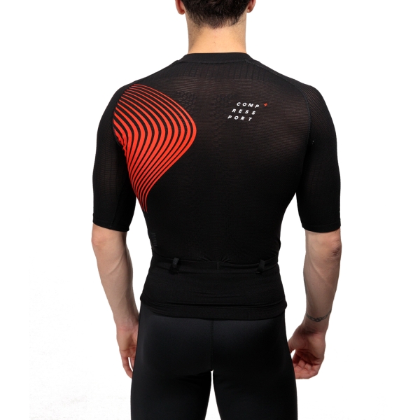 Compressport Trail Postural Maglietta - Black/Red