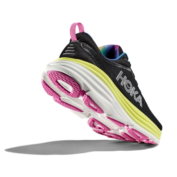 Hoka Bondi 8 - Black/Citrus Glow