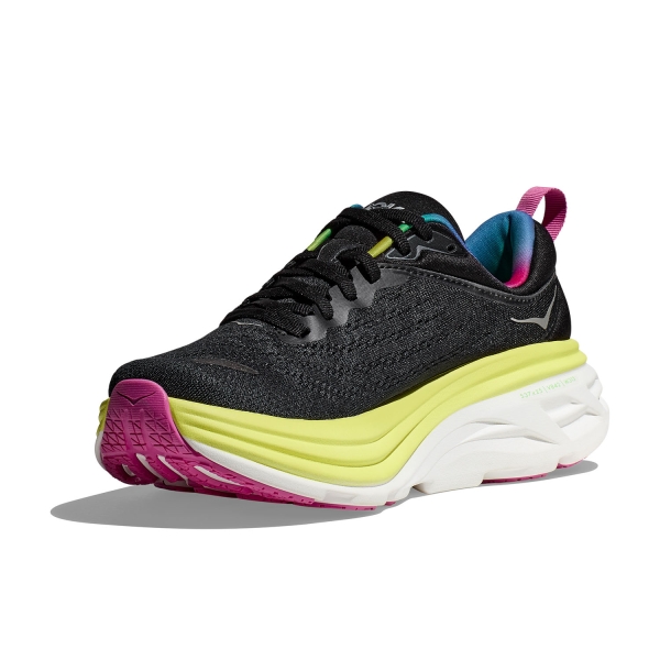 Tenis Running Hoka One One Bondi 8 Negro Hombre 1123202bblc