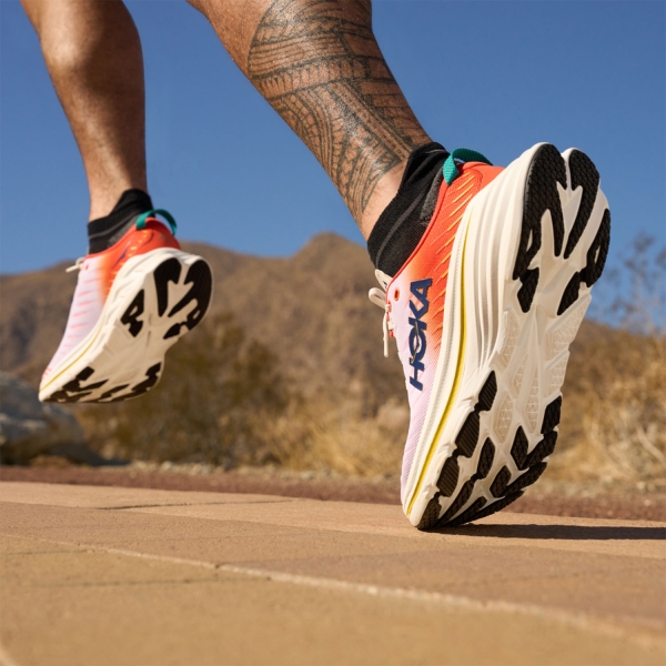 Hoka Bondi X - Blanc De Blanc/Flame