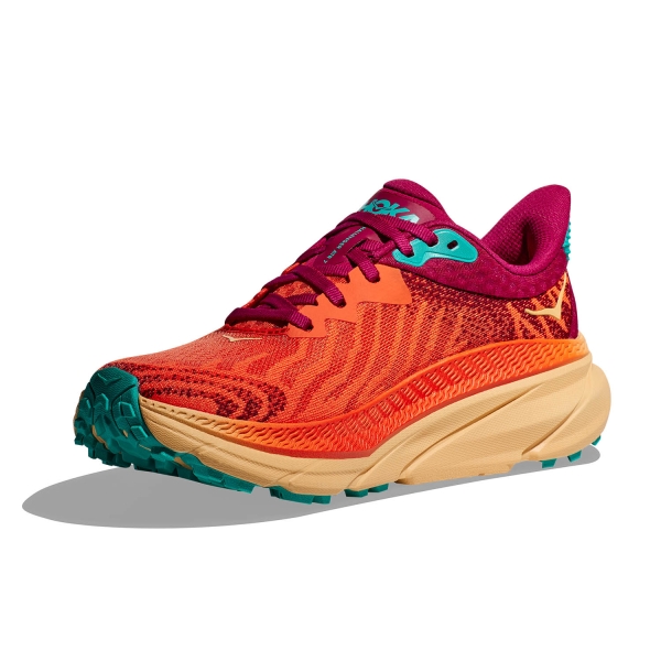Hoka Challenger 7 - Flame/Cherries Jubilee