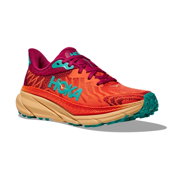 Hoka Challenger 7 - Flame/Cherries Jubilee
