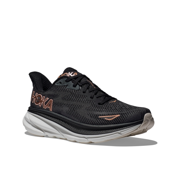 Hoka Clifton 9 - Black/Rose Gold