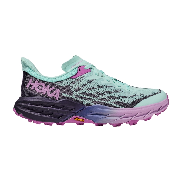 Women's Trail Running Shoes Hoka Speedgoat 5 Wide  Sunlit Ocean/Night Sky 1123160SONS