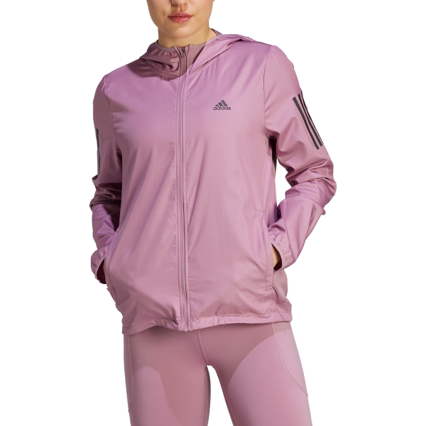 Women's Running Jacket adidas adidas Own The Run Windbreaker Jacket  Wonder Orchid  Wonder Orchid 