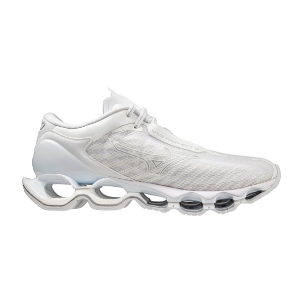 Men's Neutral Running Shoes Mizuno Wave Prophecy 12  White/Silver J1GC238332